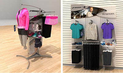 an image redering of Brooks retail systems by Turn design