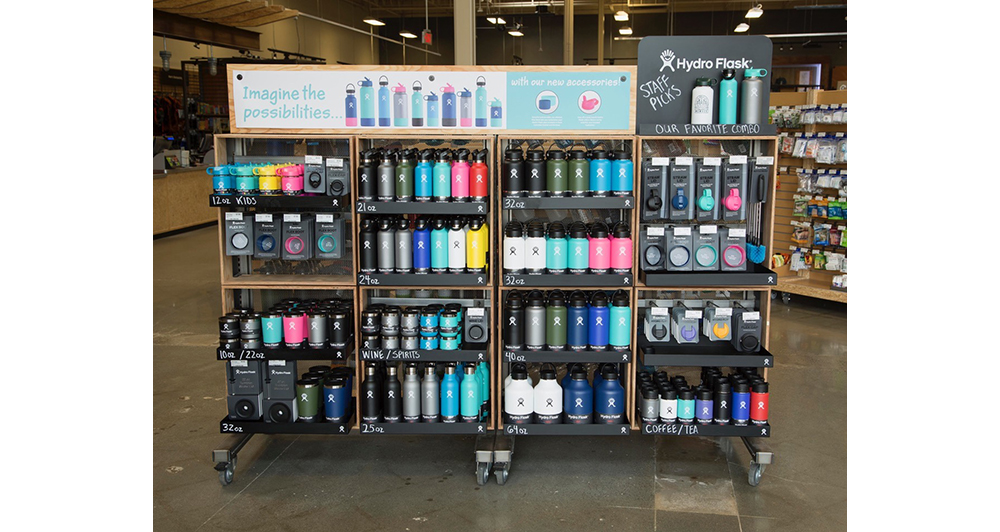 an image of design detail drawings of Hydro Flask retail fixture by Shane Fletcher