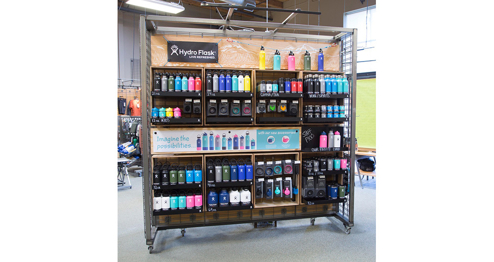 an image of design detail drawings of Hydro Flask retail fixture by Shane Fletcher