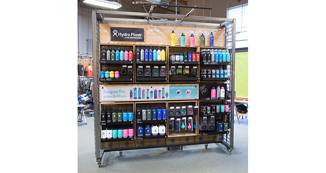 an image of design detail drawings of Hydro Flask retail fixture by Shane Fletcher